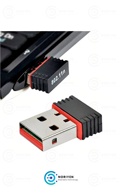 Noriyen Yeni Nesil Tak Çalıştır Usb Wifi Adaptörü Kablosuz İnternet Alıcı Ağ Kartı 300 Mbps 802.11n Anten