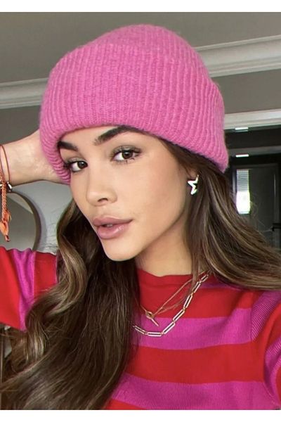 MinaCarin Unisex Ribbed Soft Basic Beret
