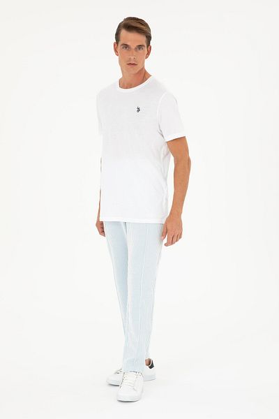 U.S. Polo Assn. U.S. POLO. ASSN. Pantaloni de trening albastru deschis pentru bărbați 502 85355