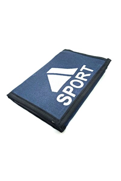 Şener collection محفظة قماش باللون الأزرق الداكن