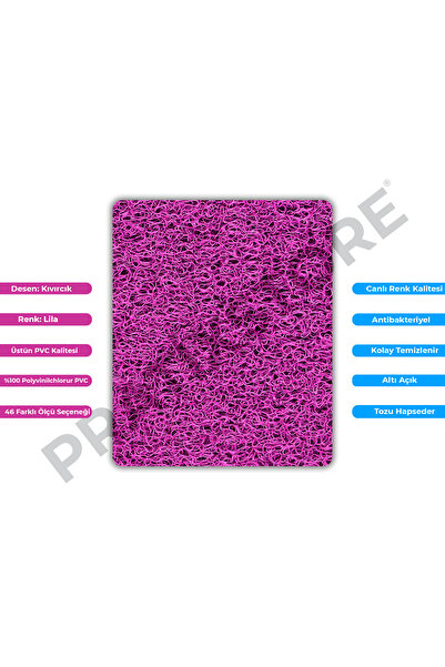 Pratixstore Kıvırcık Paspas (İstediğiniz Ölçü Ve Renk Seçenekleri) Kaymaz Taban Halı Yolluk Kapı Önü Paspası