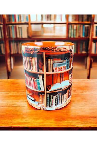 mug shop Library Design Mug - Colorful Interior Design Home-Office Cup - Tea-Coffee-Birthday Gift Mug