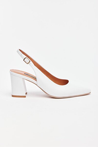 derinet Hakiki Deri Kadın Topuklu Ayakkabı