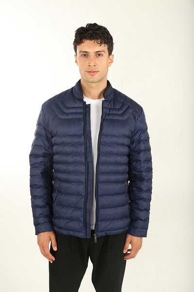 DAKSEL Brg Men's Saks Color Fiber Filled Jacket Windproof