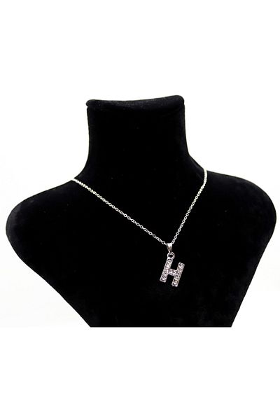 EUROMODA Letter Design Stone Chain Letter Necklace