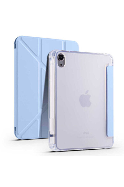 Fogy İpad Mini 7 2024 Uyumlu Kapak Tri Folding Kalem Bölmeli Standlı Kapaklı ...