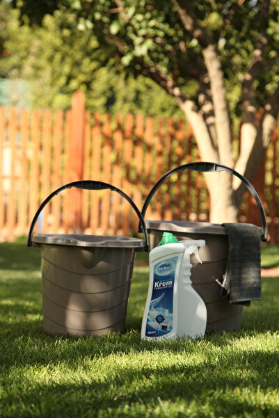 biedda Kapaksız Su Kovası 10-14 Litre 2 Li Terra Renk Set Temizlik Kovası