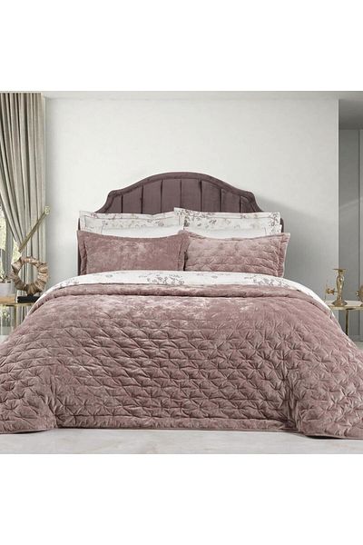 Sarev Salmon Metis Bedspread Set