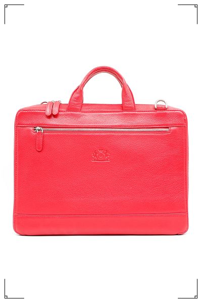 Derimo Leather حقيبة كمبيوتر محمول وحقيبة من الجلد الطبيعي