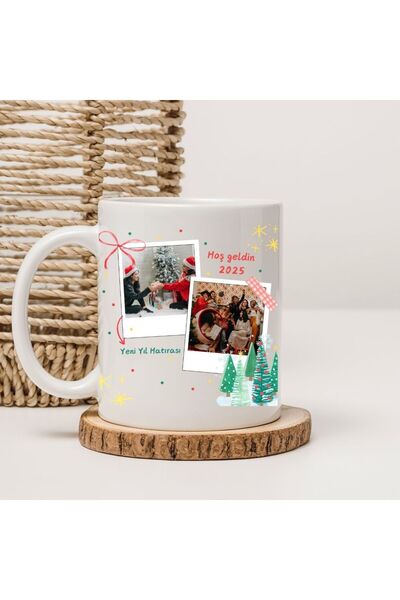 gifttime Yeni Yıl Hediyesi Resimli Kupa Bardak