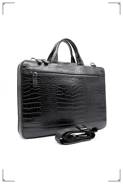 Derimo Leather حقيبة كمبيوتر محمول وحقيبة من الجلد الطبيعي
