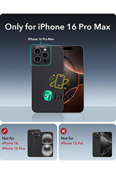 Fibaks Apple iPhone 16 Pro Max Screen Protector Tempered Hard Shatterproof Glass 9H Protection Clear