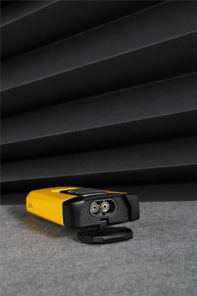 Silvio Monetti Sarı Renk Çift Pürmüzlü Gazlı Çakmak 24csm630mr01