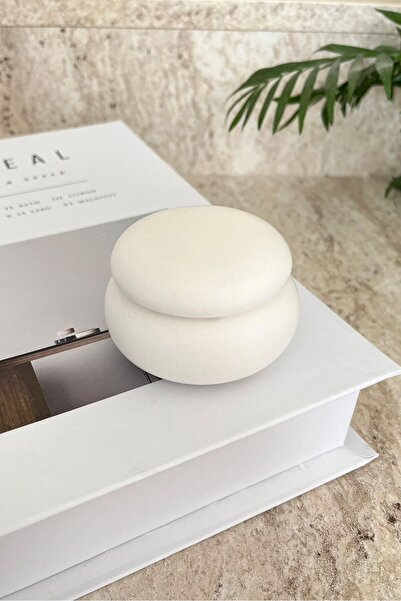 Mandalin Art Studio Dekoratif Yuvarlak Kapaklı Kutu, Takı Kutusu