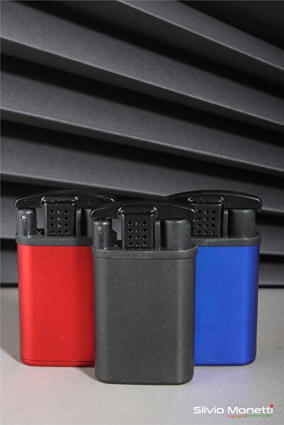 Silvio Monetti Siyah Kapaklı Özel Tasarım Gazlı Çakmak 24csm910pr02
