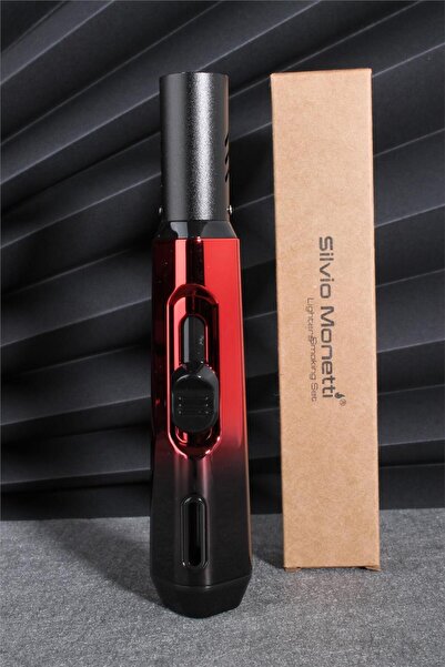 Silvio Monetti Kırmızı Renk Özel Tasarım Pürmüz Gazlı Çakmak 24CSM876MR02