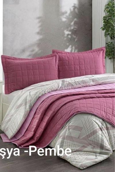 Kristal Casual 7 Piece Double Sided Bridal Set Fuchsia - Pink