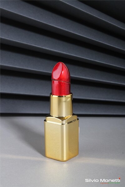 Silvio Monetti Altın Özel Tasarım Ruj Model Gazlı Çakmak 24csm832pr03