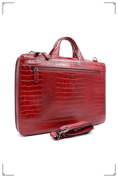 Derimo Leather حقيبة كمبيوتر محمول وحقيبة من الجلد الطبيعي