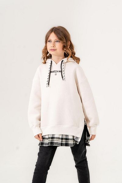 GİYİCEM Girl's Hooded Three Yarn Sweat