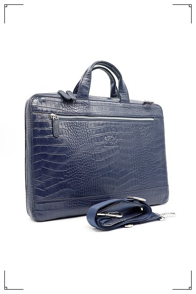 Derimo Leather حقيبة كمبيوتر محمول وحقيبة من الجلد الطبيعي
