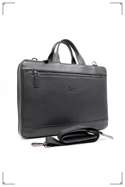 Derimo Leather حقيبة كمبيوتر محمول وحقيبة من الجلد الطبيعي