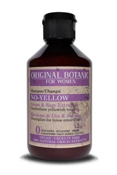 Original Botanic Vegan Purple Shampoo for Blonde Hair Women 250 ml