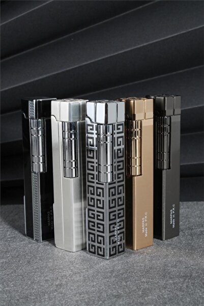 Silvio Monetti Metalik Renk Kapaklı Özel Tasarım Gazlı Çakmak 24csm901tr04