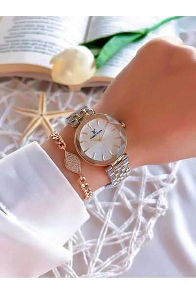 Daniel Klein Steel Band 30 Mt Water Resistant Women's Wrist Watch+Bracelet Bfg.1.10629.3