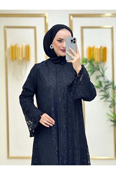 EfsaModa Güpürlü Abiye Ferace