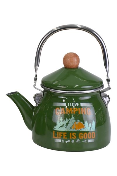 PR HOME Camping Enameled Teapot Kettle Small 1.1 Lt