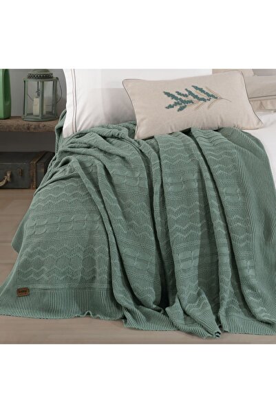 Hobby Mimoza Keten Çift Kişilik Çeyiz Seti - Yeşil