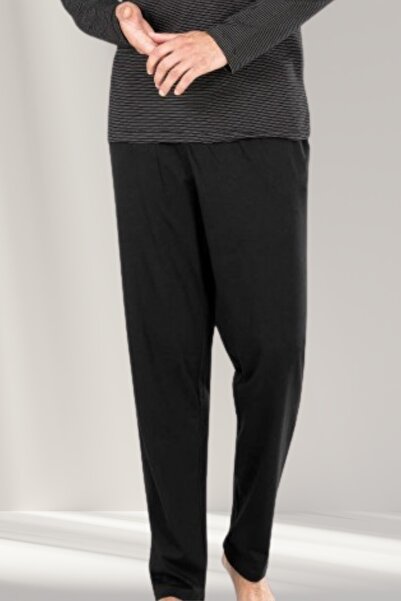 Pierre Cardin Ανδρικό σετ πιτζάμες μακριά με εναλλακτικά σχέδια σε μπλε ναυτικό, μπορντό και μαύρο χρώμα