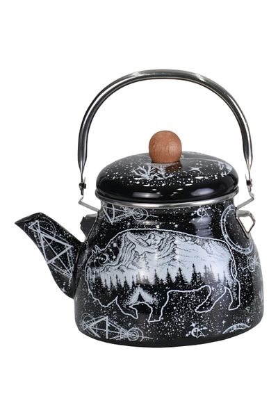 PR HOME Buffalo Enamel Teapot Kettle Large 2.1 Lt