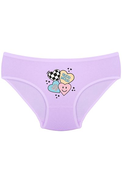Onurel Girl's 5 Pack Mixed Good Mood Printed Lycra Panties