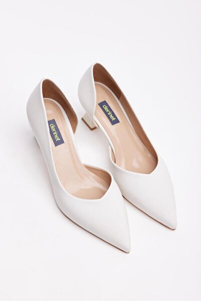 derinet Kısa Topuk Saten Kadın Stiletto