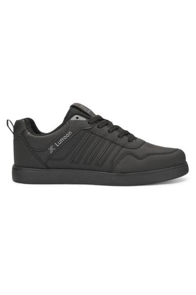 LUTTOON 4189-24 Ανδρικό Ανατομικό Δερμάτινο Sneaker - Σόλα Memory, Μαύρο Καπν...