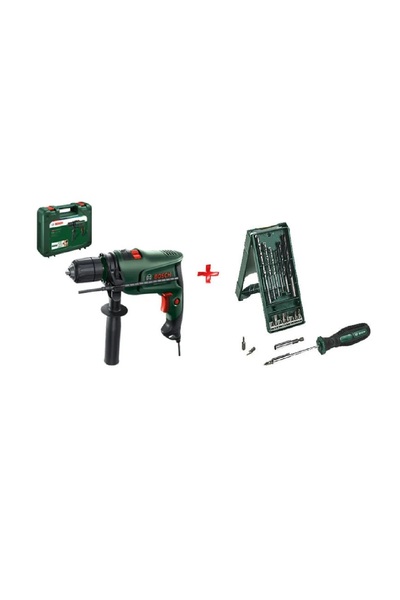 Bosch EasyImpact 600 Darbeli Matkap + Bosch X-Line 15+1 Matkap Vidalama Ucu Seti