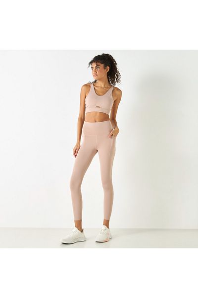 Kappa Solid Leggings with Elasticated Waistband and Pockets