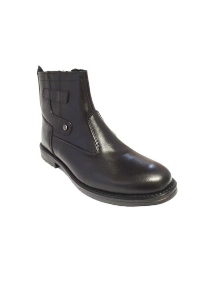 YOLCU 215-24 Мъжки ботуши от естествена кожа с анатомична топла кожена подплата