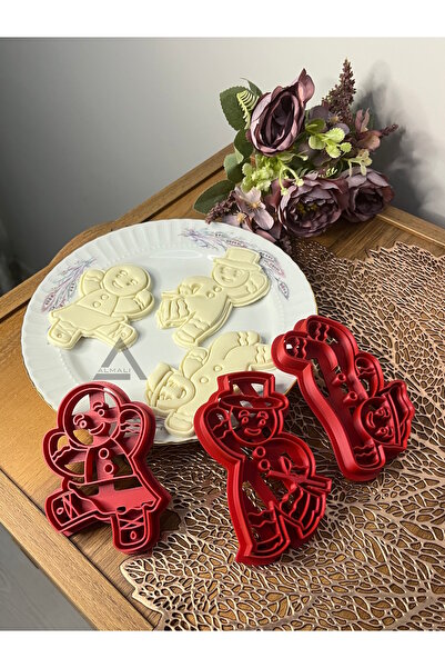 Almalı مجموعة قوالب البسكويت من ALMALI Dancer Cookie Guys (Gingerman) (3 قطع)