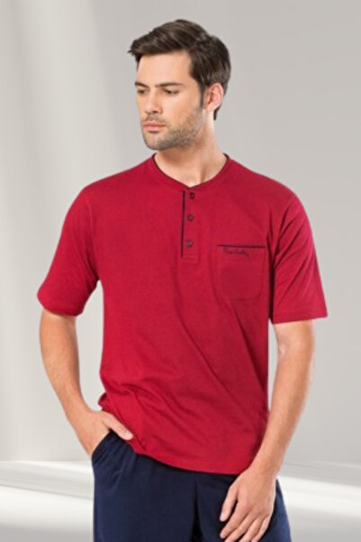 Pierre Cardin Erkek Lacivert Bordo Renk Alternatifli  3 lü Pijama Takımı