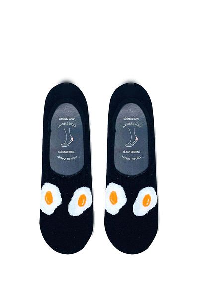 CARNAVAL SOCKS Κάλτσες μπαλαρίνας με μοτίβο αυγού, αντιολισθητικές σιλικόνης