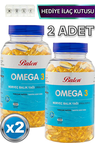 Balen Omega 3 Norveç Balık Yağı (Trigiliserid) 2 Adet 400 Adet Yumuşak Kapsül...