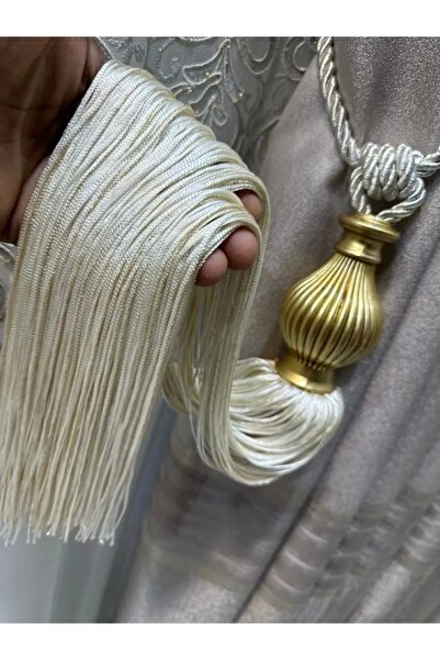 NİVEMESHOME Brașol de tavan cu franjuri Ecru - Nivemeshome