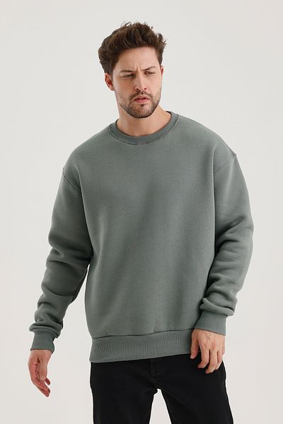 COMBİNE MİCHAİL Ανδρικό φούτερ Mold Color Crew Neck Oversize Raster Basic