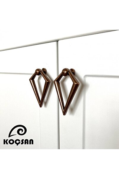 KOÇSAN Ucgen Pendulum Antique Copper Button Handle Luxury Country Kitchen Furniture Cabinet Drawer Handle