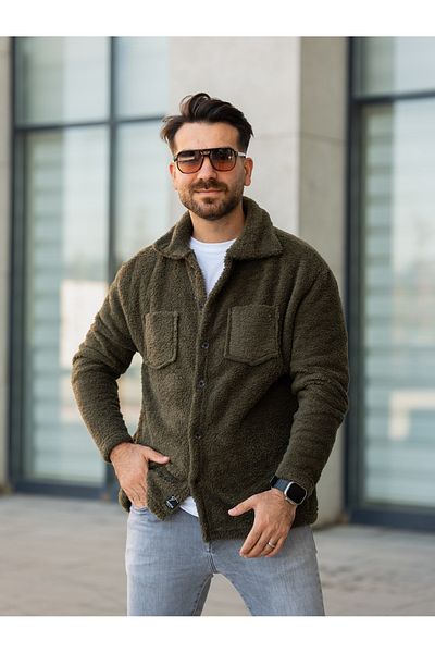 Minharir Λούτρινο Unisex πουκάμισο - Λεπτομέρεια τσέπης