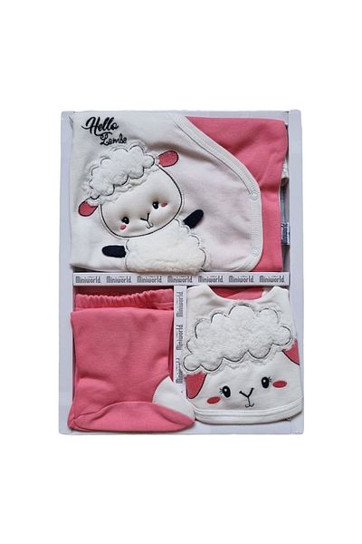 Miniworld Baby 5-Piece Hospital Gift Newborn Bodysuit Set 100% Cotton