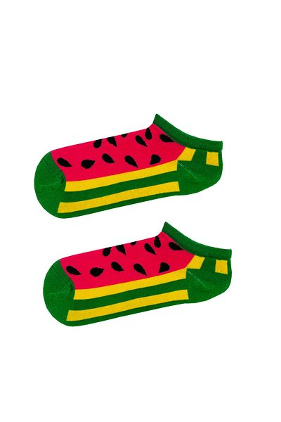 CARNAVAL SOCKS Чорапи с шарки на парчета диня